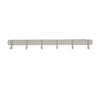Nikou Perchero de pared de acero inoxidable 304, ahorro de espacio, para abrigos, sombreros, mochilas, 6 ganchos, organización del hogar, diseño