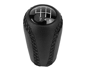 Nikou Perilla de cambio de marcha - Resistencia a la corrosión de cuero Compatible Duradero con Mzd4 3 BK BL/5 CR CW/6 II G-H 05-14