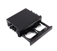 Nikou Portabebidas for automóvil - Portavasos de copa plegable ajustable, Bolsillo doble de radio automático for automóvil, Nuevo Portavasos doble de bolsillo Radio for automóvil universal Caja de alm