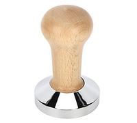 Nikou Prisón de café de 58 mm, color madera con base de placa, martillo de café en polvo, accories de máquina de café, compatible con máquinas Espro