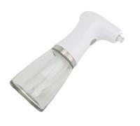 Nikou Pulverizador de aceite eléctrico con luz LED, botella dispensadora de aceite de vidrio continuo para cocinar, boquilla ajustable, fácil de usar, capacidad de 300 ml