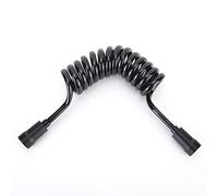 Nikou Pulverizador de bidé de mano de poliuretano para baño, color negro, tubo de resorte, tubo rociador de bidé, tubo de resorte de baño, acory de inodoro
