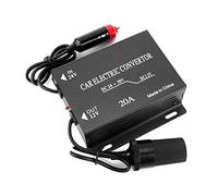 Nikou Reductor de Coches Convertidor - 20A de Suministro de energía de Coche convertidor Transformador Reductor de 24 V a 12 V Tipo de mechero