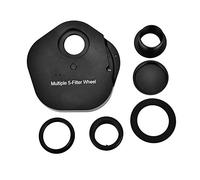Nikou Rueda de Filtro de 5 Posiciones, Adaptador de cámara de Montaje T2 de Rueda de Filtro Manual de Ocular de 1,25 Pulgadas antioxidante para telescopios