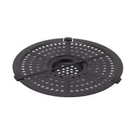 Nikou Sartén de repuesto para freidora de 16 cm, sartén de acero inoxidable con cepillo de aceite, freidora para cocina, placa antiadherente