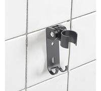 Nikou Soporte ajustable de aluminio para cabezal de ducha de baño, montaje en pared, soporte para cabezal de ducha, diseño, fácil instalación, estilo moderno