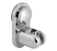 Nikou Soporte ajustable para cabezal de ducha de baño, soporte de pared, ventosa (plateado), soporte de cabezal de ducha, fácil instalación, adecuado para la mayoría de cabezales de ducha