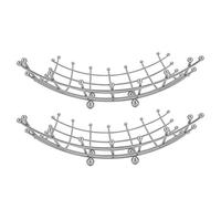 Nikou Soporte de almacenamiento de estupidato de vegetales de fruta de acero inoxidable Decoración de la cocina del soporte de almacenamiento