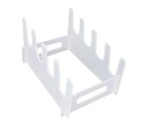 Nikou Soporte de exhibición de vajilla de acrílico, estante de 3 capas, organizador de cocina que ahorra espacio, diseño transparente para platos, ideal para uso doméstico y jardín