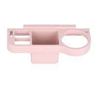 Nikou Soporte para secador de pelo, soporte de manos rizadas, soporte de pared para secador de pelo para baño, estante de almacenamiento de herramientas de pelo rosa
