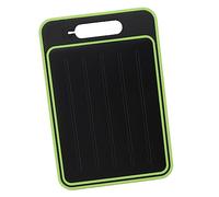 Nikou Tabla de cortar de doble cara, placa de descongelación y molienda rápida con afilador para cocina, negra, bandeja versátil para cortar y descongelar
