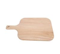 Nikou Tabla de cortar de madera con asa, tabla de cortar decorativa para carne, queso, pan, verduras, frutas, tabla de servir de cocina, tamaño L