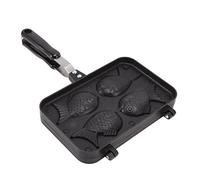 Nikou Taiyaki - Molde para tartas con forma de pez, antiadherente doble, para hornear gofres para cocinar Taiyaki, 12 x 7.3 pulgadas, ideal para hornear en casa