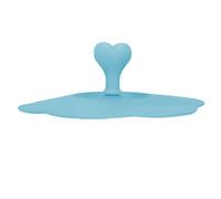 Nikou Tapa de silicona, resistente al polvo, resistente al calor, para bebidas frías y calientes, ideal para uso en cocina, color azul