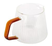 Nikou Taza de café transparente espesada transparente con alto contenido de borosilicato para cafetería casera (350ml)