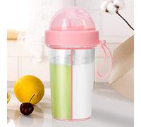 Nikou Taza de cóctel de 400 ml, acero inoxidable 304 para cerveza, café, agua, oro rosa, vasos de bar, botella de agua portátil de 420 ml, a prueba de fugas, doble uso, rosa, dos s