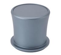 Nikou Taza dosificadora de 58 mm, taza dosificadora de café de aleación de aluminio con revestimiento antiadherente, compatible con portafiltro de 58 mm, gris grueso, taza de alimentación de café en
