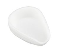 Nikou Taza dosificadora de granos de café, bandeja de medición de silicona de grado alimenticio, bandeja dosificadora individual para granos de café, blanco, peso de ventosas, 10,5 x 10,5 x 3,5 cm