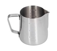 Nikou Taza para espumar leche de acero inoxidable, jarra artística con boquilla puntiaguda y escala