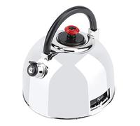 Nikou Temporizador de cocina en forma de tetera de 60 minutos, temporizador mecánico de acero inoxidable, recordatorio de tiempo, recordatorio de cuenta regresiva para cocinar, plateado