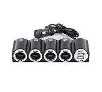 Nikou Toma del Encendedor - DC 12V / 24V USB de 4 vías del Coche Encendedor de Cigarrillos Divisor 4 Socket Adaptador de mechero Cargador Adaptador Populares