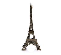 Nikou Torre Eiffel arquitectónica, Bronce en Tono París Torre Eiffel estatuilla Estatua Modelo de aleación Vintage decoración(25cm)