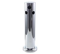 Nikou Torre Kegerator de cerveza ajustable de acero inoxidable de 3 pulgadas, herramienta dispensadora de cerveza de triple grifo y diseño elegante para elaboración casera y uso en bar