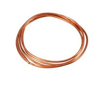Nikou Tubo de cobre suave, 2 m, diámetro exterior de 4 mm, diámetro interior de 3 mm, para refrigeración, fontanería