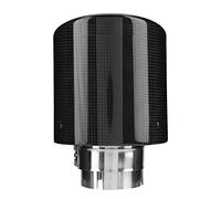 Nikou Tubo de escape del automóvil, salida de estilo de fibra de carbono Tubo de escape Punta del silenciador Garganta de la cola 63-114 mm