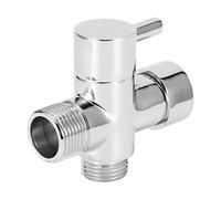 Nikou Válvula desviadora de grifo de 3 vías, piezas de ducha de baño para cabezal de ducha de mano y cabezal de pulverización fijo, separador de agua C, reemplazo del sistema de ducha, plástico