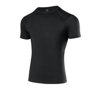 Niksa Camisetas de compresión para niños, paquete de 1-2, transpirable y de secado rápido, camiseta deportiva de manga corta con tecnología de costura plana para entrenamiento de fútbol al aire libre