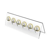 Niktule 6 Monedas - Monedas Challenge 6 Ranuras | Estante exhibición Acrílico Ejército Coleccionable Challenge Coin Display Case Soporte para 6 Monedas conmemorativas