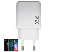 Niktule Cargador rápido USB | Cargador USB 33W 3.0A,Equipo Carga Alta Velocidad Qc3.0 para videoconsola, cámara y teléfono mó l