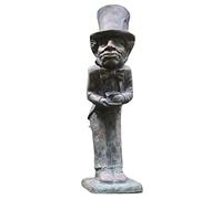 Niktule jardín con Adorno Alicia en el país Las Maravillas - Figura Alicia, Conejo Blanco, Sombrerero Loco, Gato Cheshire Y Oruga,jardín para Patio Interior al Aire
