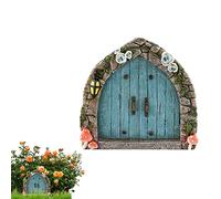 Niktule Puerta en Miniatura - Hadas para árboles al Aire Libre - Arte Patio Puerta en Miniatura Crear Mundo Cuento Hadas, Accesorios jardín Hadas al Aire Libre para Adorno