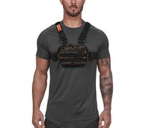 Niktule Running Bag?Outdoor Chest Pack?Water Resistant for Workouts Running Fishing? Phone Holder Lightweight Running Vest with Adjustable Shoulder Strap Belt