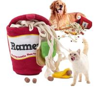 Niktule Snuffle para Perros, Juguetes interactivos para Perros Ramen, Dog Puzzle Toy IQ Training, Dog Snuffle Toys Foraging Instinct Training Adecuado para Perros pequeños, medianos y Grandes