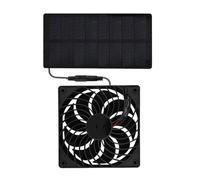 Niktule Ventilador de Panel Solar | Ventilador De Ventilación De 0.8 W Con Energía Solar,De Ventilación Refrigerante 4V Para Hogar Gallinero Invernadero Casa Perro Interior Camping Exteriores