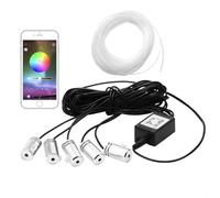 NIKTVEZ 6M 4en1 Tira Luces LED Coche Interior, para VW Caddy 2K IV III 2003-2019 Multicolor RGB Luces ambientales para el Interior del Coche,USB Port-App+Remote Control
