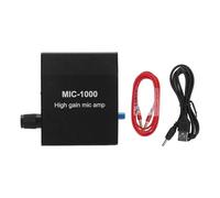 nikusaz Amplificador de micrófono de Alta Ganancia o Amplificador Kit de Accesorios Compacto de amplificación 1000 Veces para Escuchar con Auriculares y Grabar y Mejorar