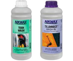 NIKWAX Twin Pack Tech Wash + Tx Direct Wash In 1litre - Unisex - Gris / Violeta / Blanco - talla única- modelo 2026