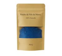 Nila Bleu 50g - Polvo natural aclarante facial y cuerpo | Cuidado antimanchas de zonas oscuras | Cuidado del cabello reparador | Auténtica belleza marroquí
