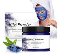 Nila Powder Marruecos, Nila Mask, Minimizador de poros Hidratante Polvo azul marroquí, Piel reafirmante, Nila Powder Mascarilla Jalea en polvo, Uso diario