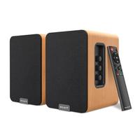 Nilait Hiphoniq Altavoces Bluetooth 80W RMS para TV y PC, HDMI ARC, Óptico, USB, RCA, AUX, Bluetooth 5.3, Modos Cine, Música, Diálogo, Mando a Distancia, Acabado Madera Marrón