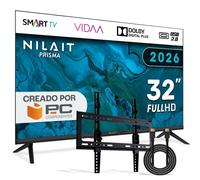 Nilait Prisma 32FD7004SVIOS 32" LED FHD Smart TV VIDA Regalo Soporte TV y Cable HDMI