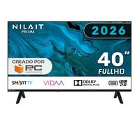 Nilait Prisma 40" Smart TV FHD LED VIDAA, Televisor 40 Pulgadas, HDR, WiFi, Control por Voz, USB HDMI, Diseño Slim (40, Pulgadas)