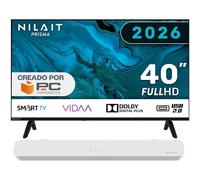 Nilait Prisma 40FD7004SVIOS 40" LED FHD Smart TV VIDAA + Harmony Sound bar Barra de sonido 2.0 60W