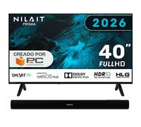 Nilait Prisma 40FD7004SWOS 40" LED FHD WebOS + Harmony Sound bar Barra de sonido Bluetooth 2.0 30W