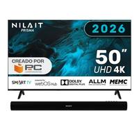 Nilait Prisma 50UD7004SWOS 50" LED 4K WebOS + Harmony Sound bar Barra de sonido Bluetooth 2.0 30W
