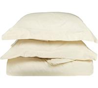 Nile Bedding - Edredón sólido de confianza por The Biggest Hotels de 1000 hilos, 3 piezas, funda de edredón 100% algodón egipcio (juego de edredón, tamaño King del Reino Unido, marfil)